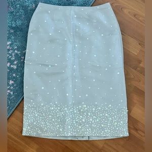 🌟 HP 🌟 Ann Taylor sequined silk pencil skirt
